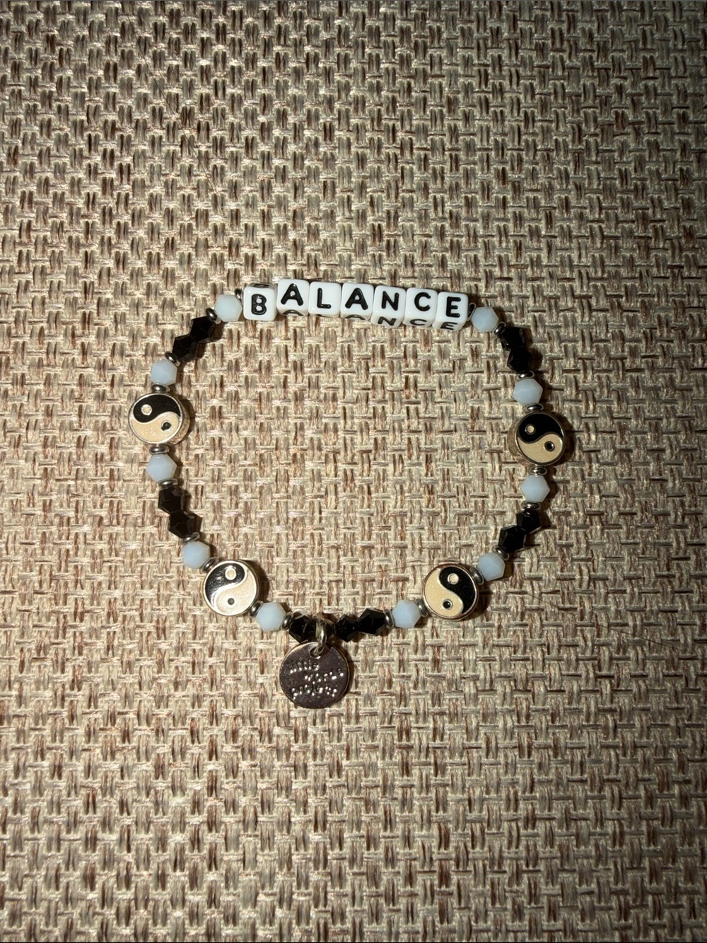 BALANCE Yin Yang Beaded Bracelet- Little Words Project